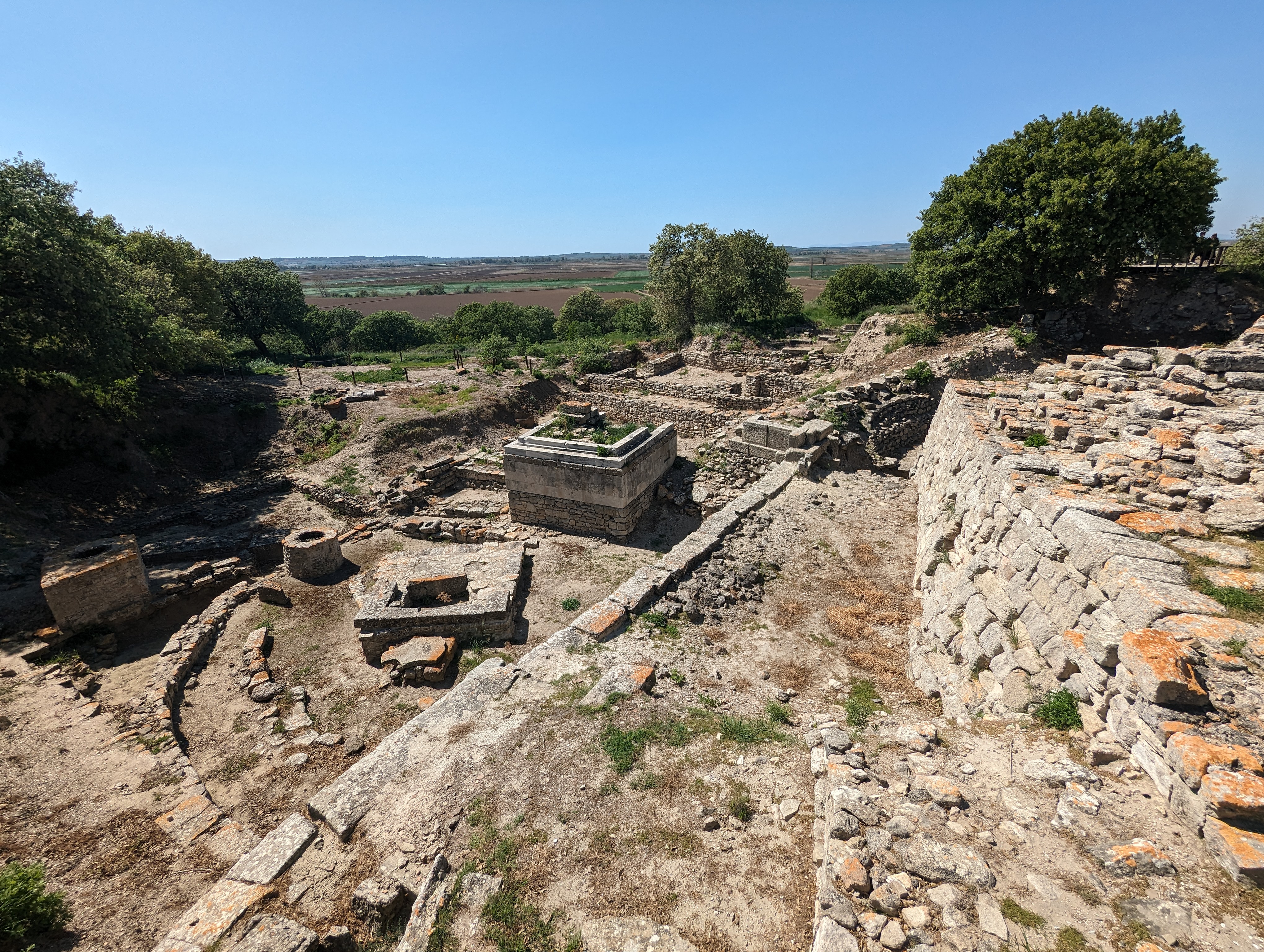 Overlooking the plains of Troy from the citadel ruins